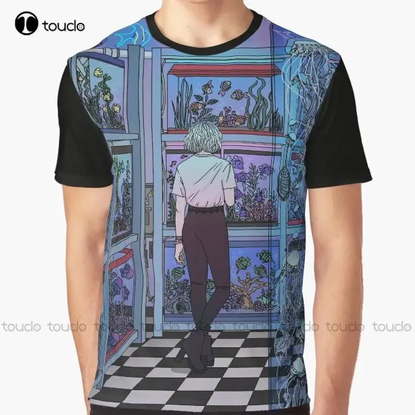 Aquarium Fish Popular - 水族館グラフィック ネオン、魚、水族館、水中 Tシャツ デジタル プリント Tシャツ