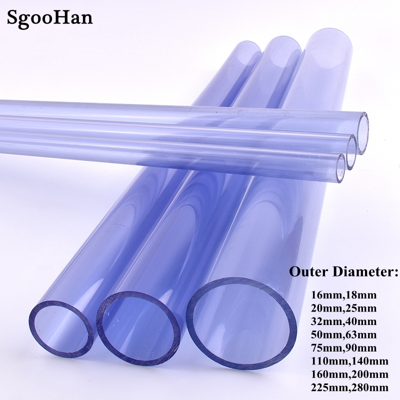 Aquarium Fish Big Size - 水族館用透明upvcパイプ,長さ0.5m o.d 16〜110〜280mm,庭の灌漑および給水用の大型アダプター