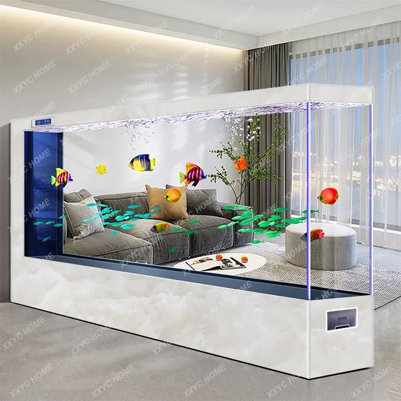 Aquarium Fish Live - 超大型床から天井までの水槽、リビングルーム、会社、ホテル用巨大水槽スクリーンパーティション、超白ガラス