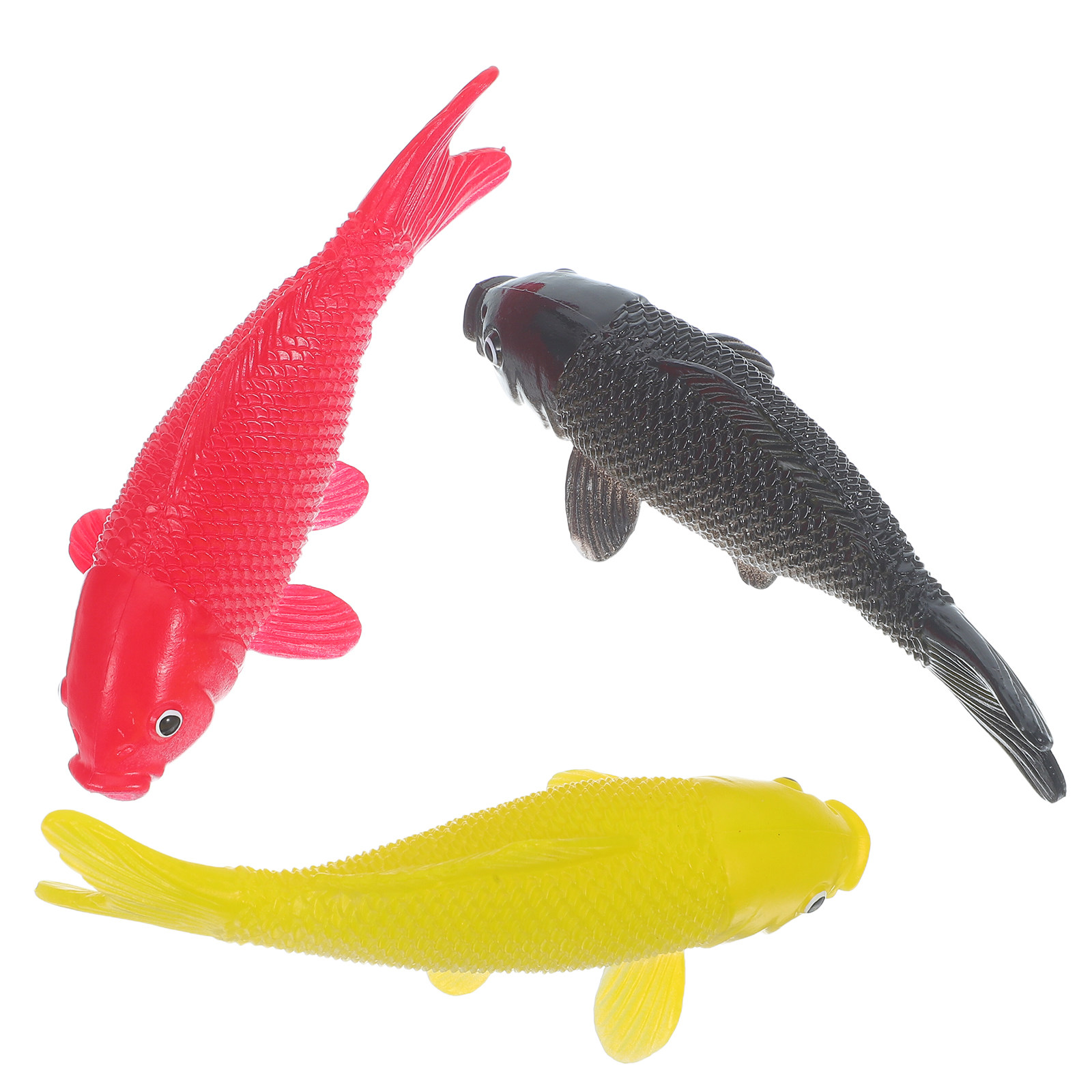 Fish Toys For Aquarium - 3 個の魚工芸品おもちゃリアルなプラスチック魚の置物人工水槽装飾金魚飾り家庭用水槽池用