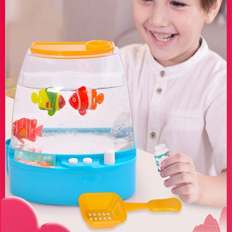 Aquarium Fish Keeping - 子供のための電気水族館のおもちゃ,新しい,面白い,家族のゲーム,親子の相互作用,音楽と照明