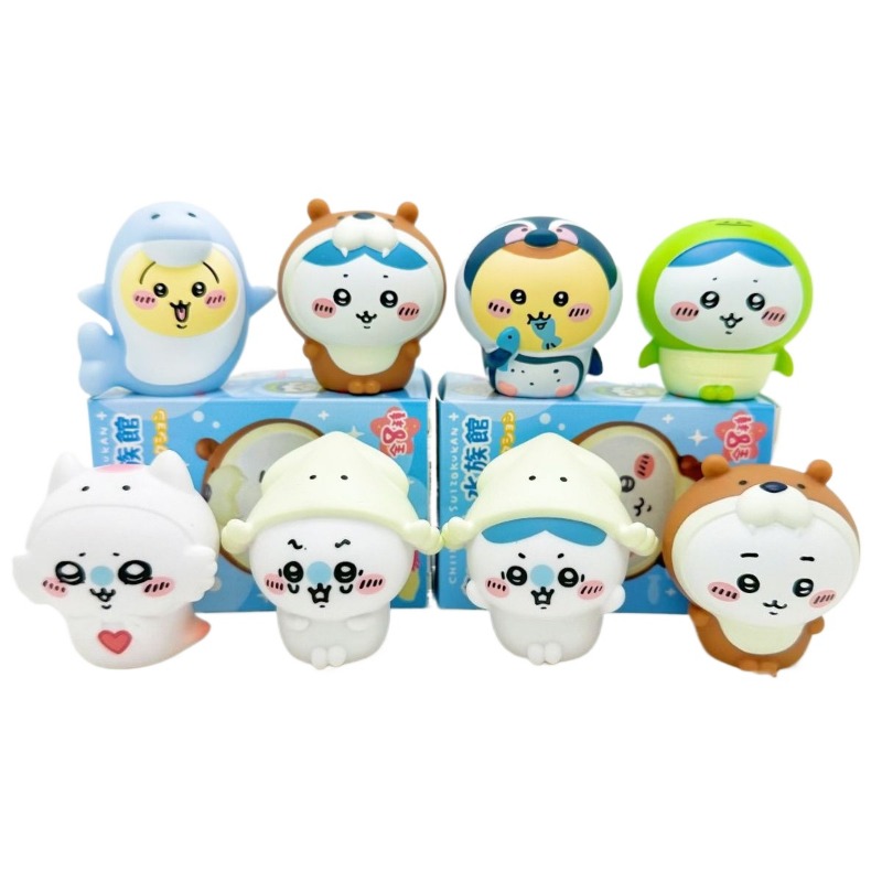8個入り/箱 カワイイちいかわ水槽ブラインドボックスフィギュ - Fish Toys For Aquarium のレビューと価格