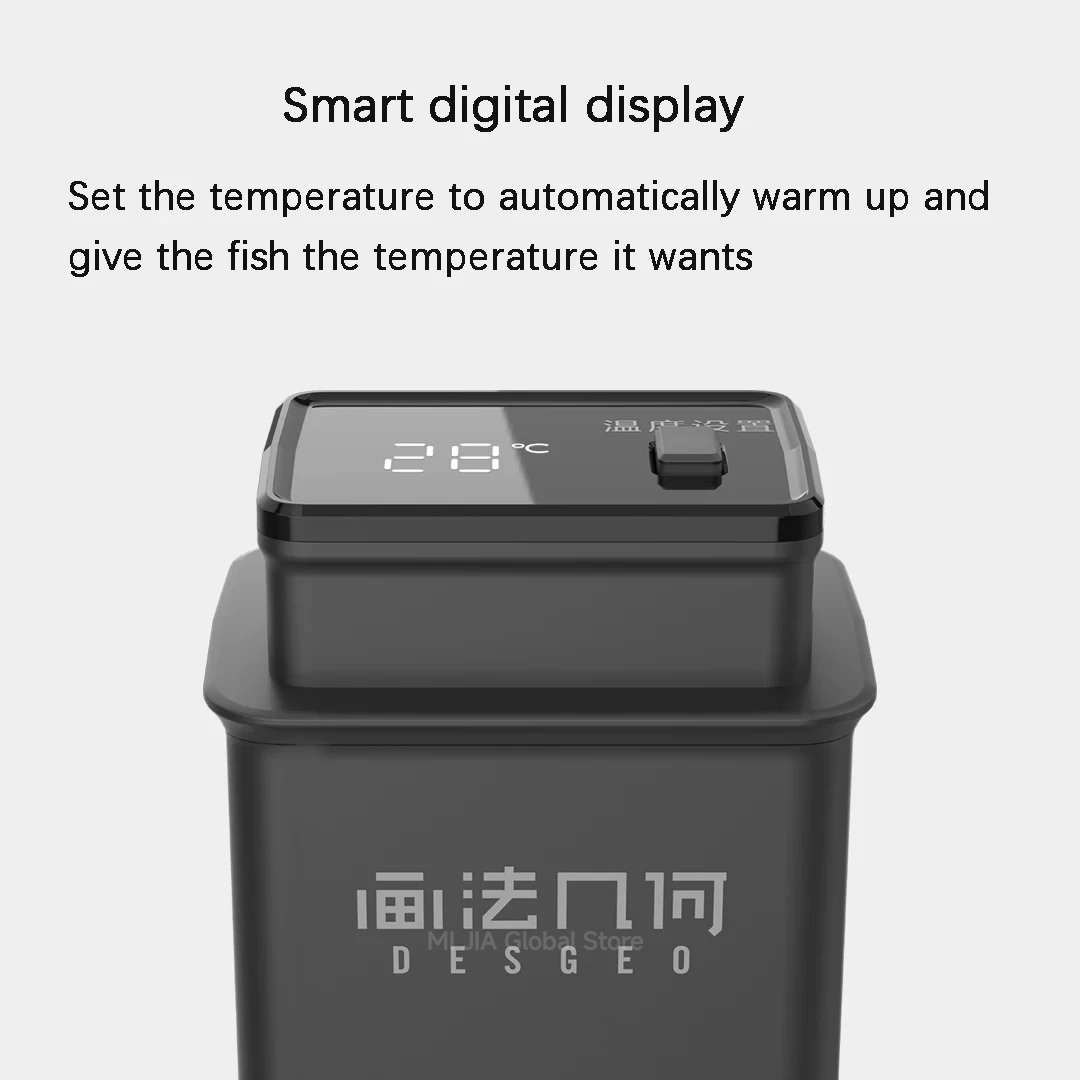 DESGEO 50W スマート水槽ヒーター - アプリ制御、 - Aquarium Xiaomi のレビューと価格