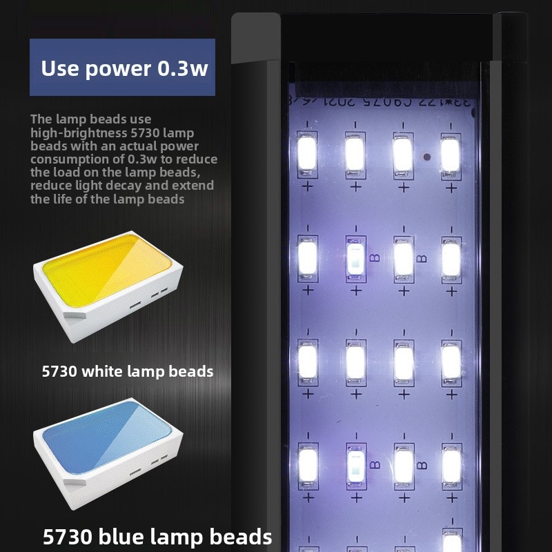 プロ仕様LED水槽ライト - 植物水槽用高輝度クリップ式ラン - Aquarium Fish Light Lamp のレビューと価格