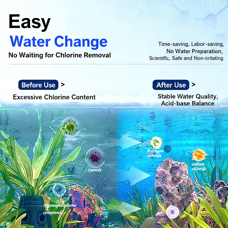水族館の水浄化タブレット淡水水族館アンモニア解毒剤藻類除去剤 - Aquarium Fish Medicine のレビューと価格