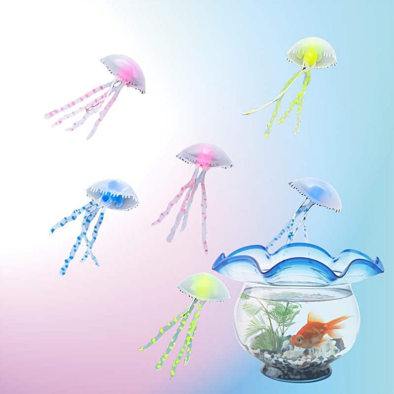 3/5個入り光るクラゲ水槽飾り、マルチカラーの浮遊オーナメン - Fish Toys For Aquarium のレビューと価格