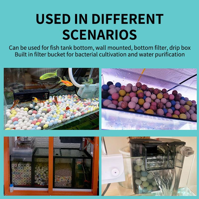 100-500g 水槽フィルターボール水族館バイオフィルター - Aquarium Fish Keeping のレビューと価格