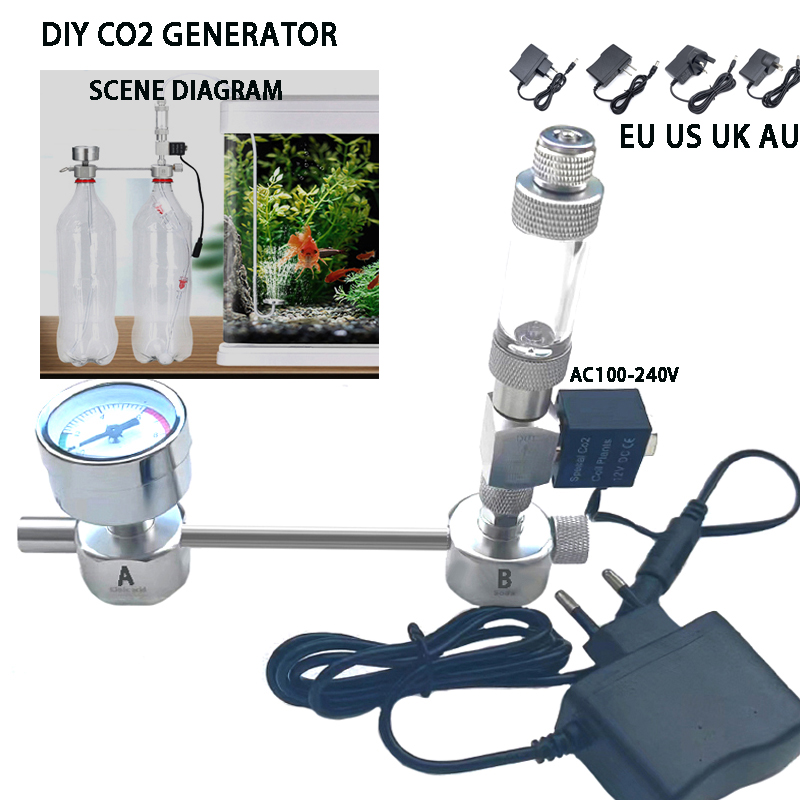 水槽DIY CO2発生器システムキット CO2発生器、ソレノ - Co2 Diffuser Planted のレビューと価格