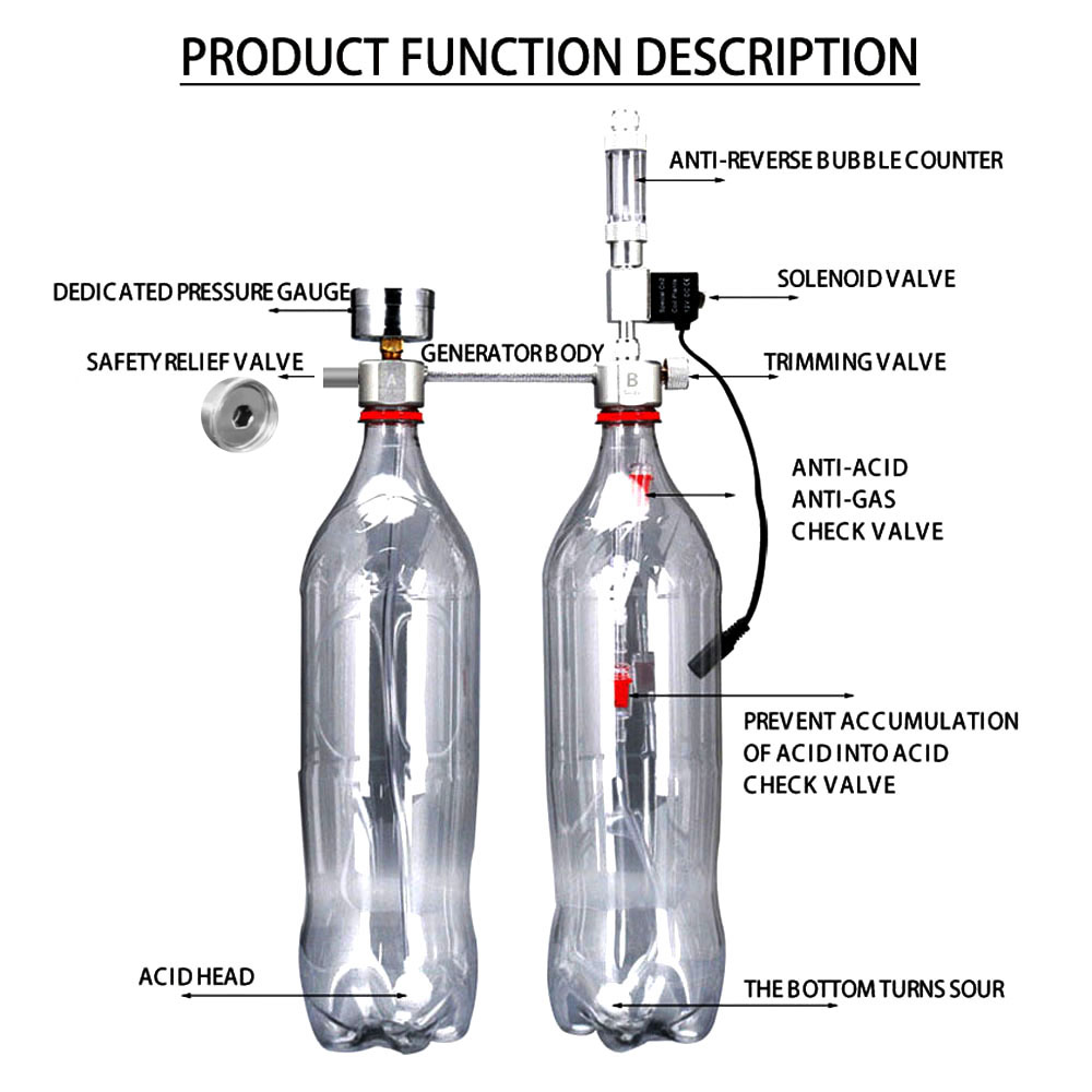 水槽DIY CO2発生器システムキット CO2発生器、ソレノ - Co2 Diffuser Planted のレビューと価格