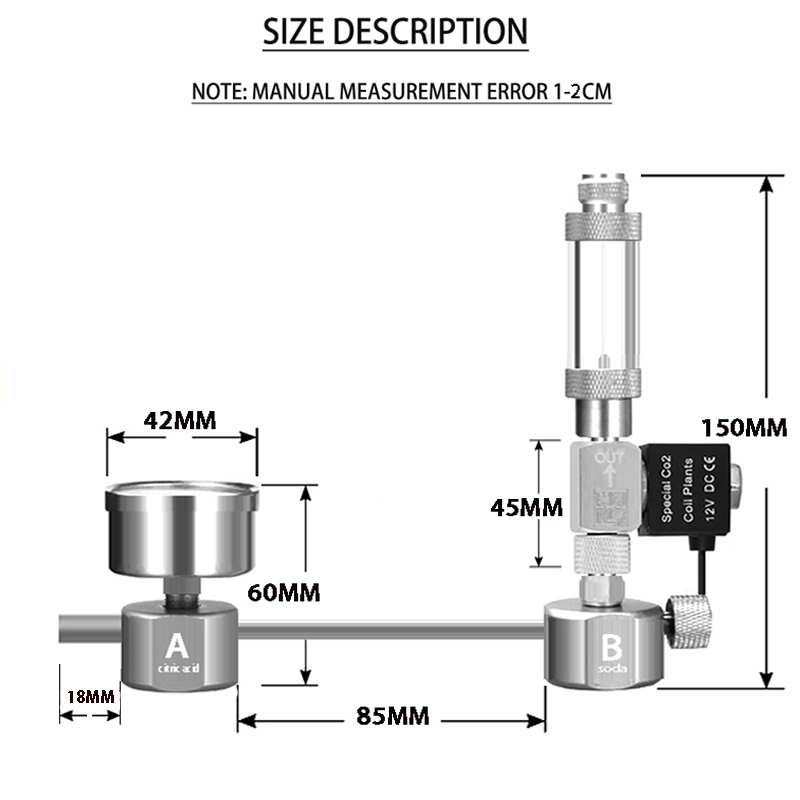 水槽DIY CO2発生器システムキット CO2発生器、ソレノ - Co2 Diffuser Planted のレビューと価格