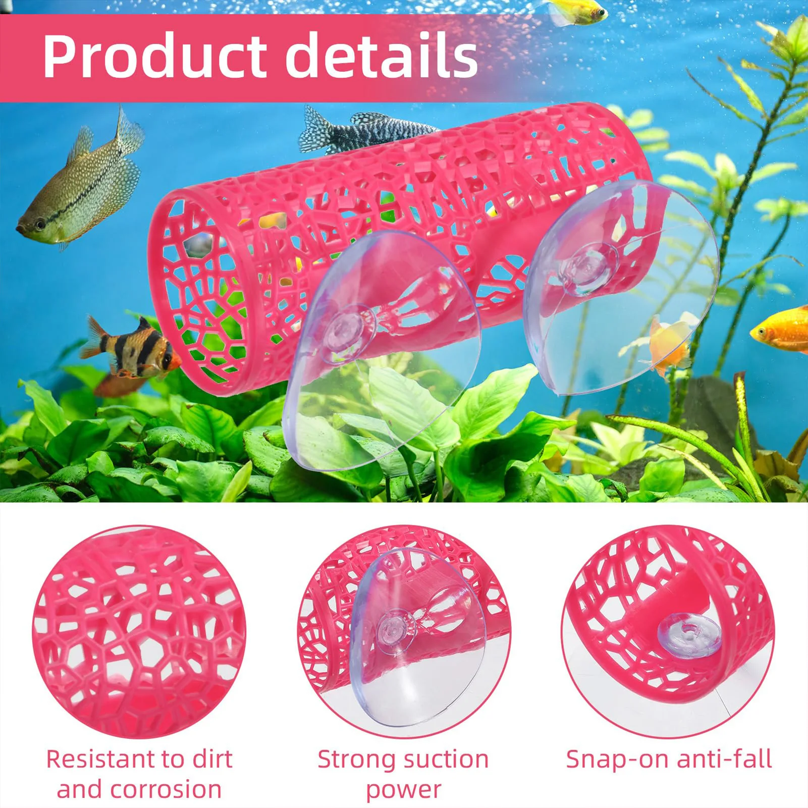 水槽用魚トンネルおもちゃ ベタ魚トンネル隠れ家＆遊び場の洞窟 - Fish Toys For Aquarium のレビューと価格