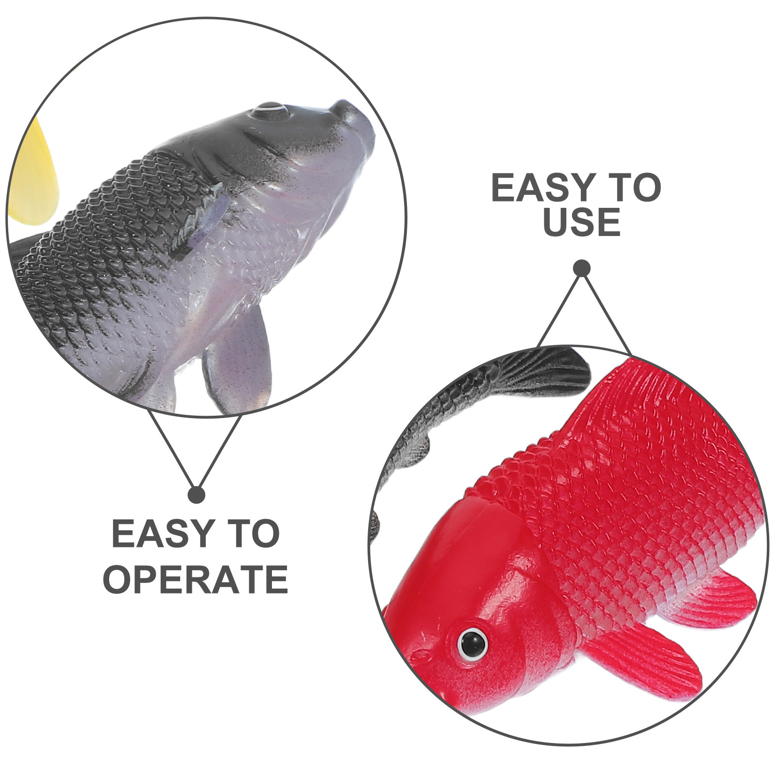 3 個の魚工芸品おもちゃリアルなプラスチック魚の置物人工水槽 - Fish Toys For Aquarium のレビューと価格