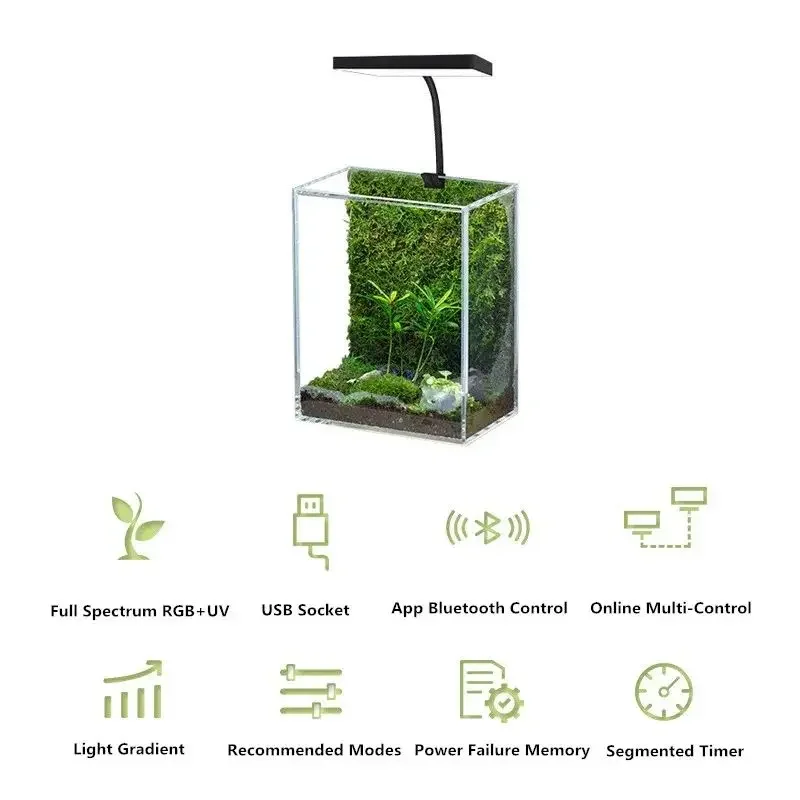 WEEK AQUA Mag Pro USBナノ水槽ライト 水 - Aquarium Fish Light Lamp のレビューと価格