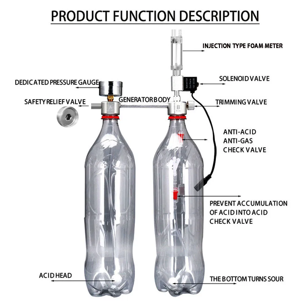 水槽用DIY CO2リアクタージェネレーターシステムキット、 - Co2 Diffuser Planted のレビューと価格