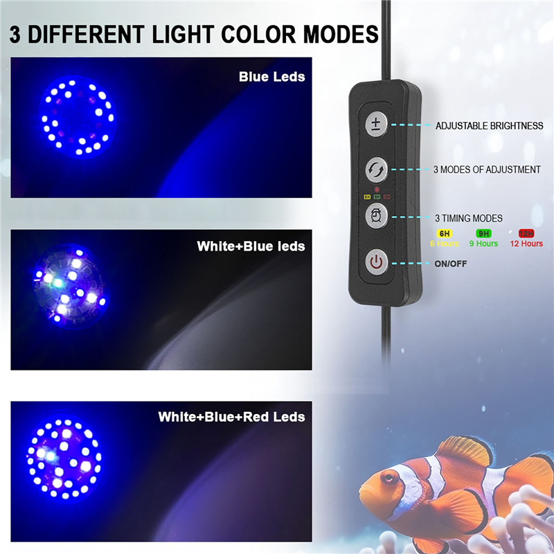 30 ワット水族館の水槽海水海水マリンサンゴ礁 LED と植 - Aquarium Fish Light Lamp のレビューと価格
