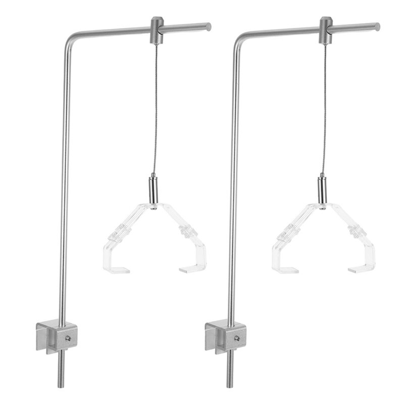 AB41-2個入り水槽ライトラックアルミブラケットクリップ付 - Aquarium Fish Light Lamp のレビューと価格