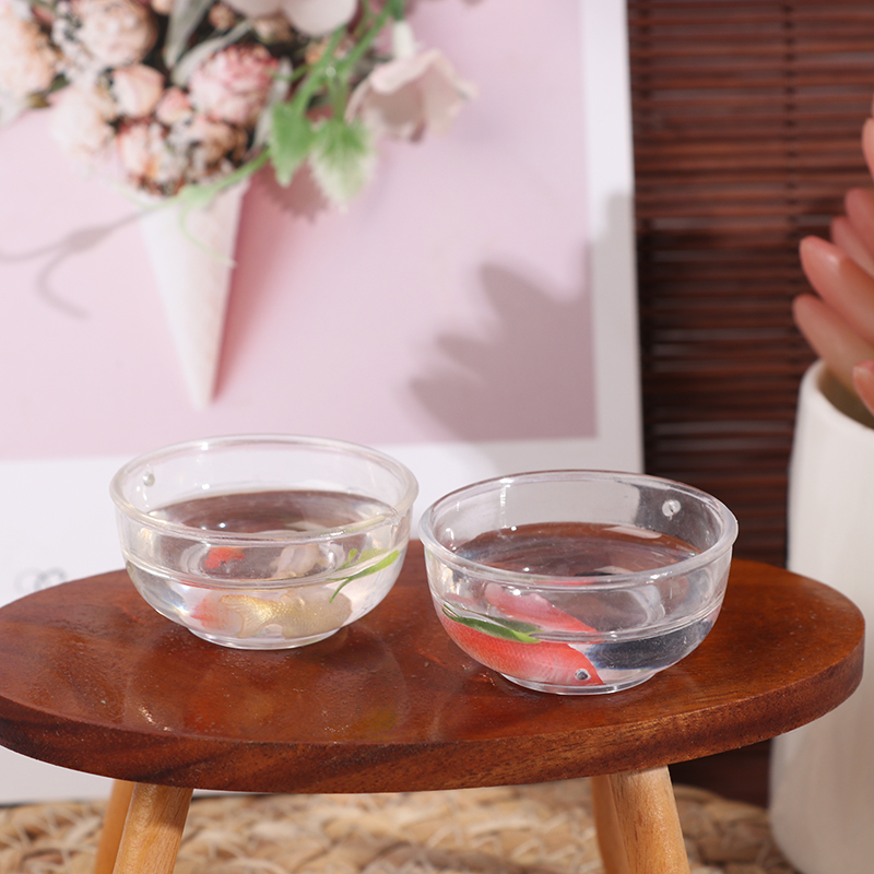 1:12 ドールハウス ミニチュア水槽 ボウル水族館 ドール - Fish Toys For Aquarium のレビューと価格
