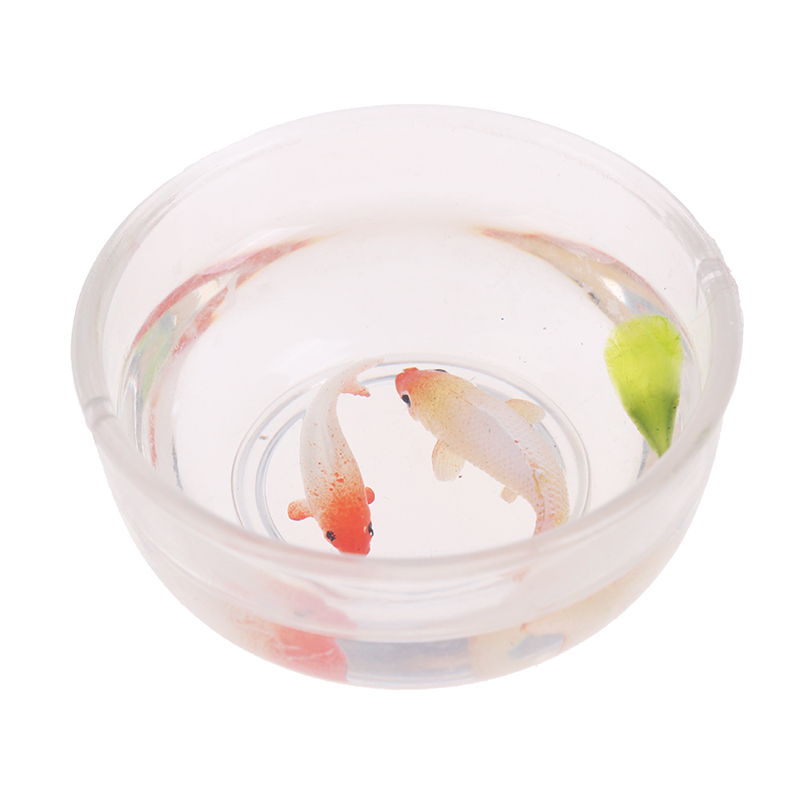 1:12 ドールハウス ミニチュア水槽 ボウル水族館 ドール - Fish Toys For Aquarium のレビューと価格