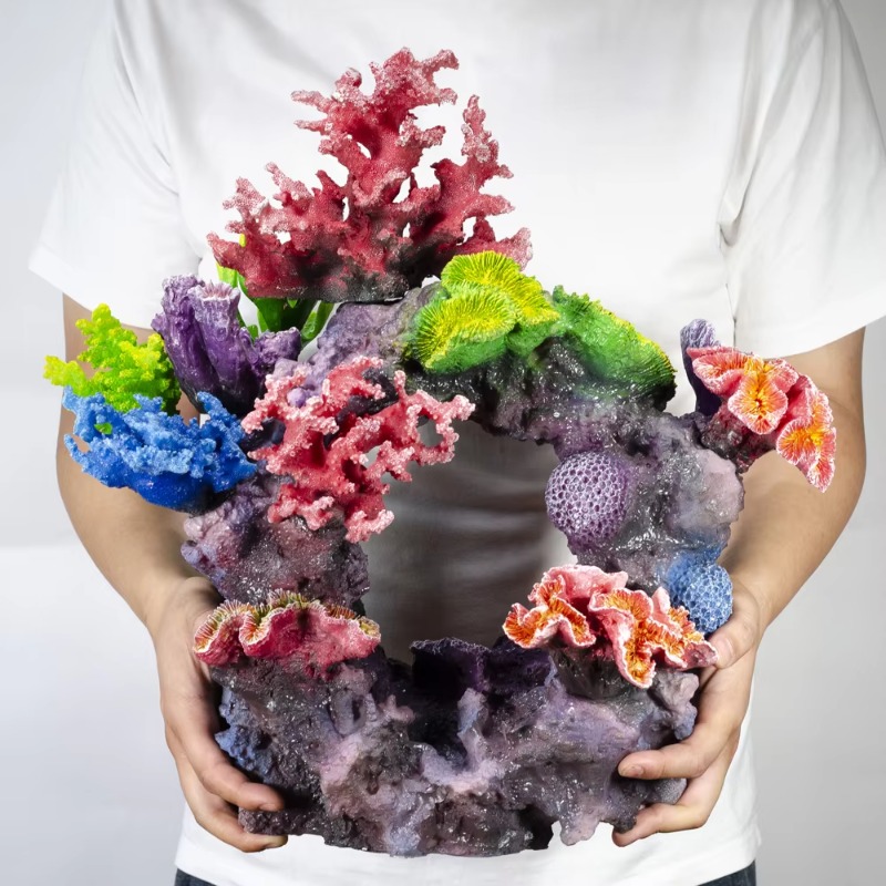 18.11インチ大型装飾水槽飾り、ポリレジン製サンゴとリーフ - Aquarium Fish Big Size のレビューと価格