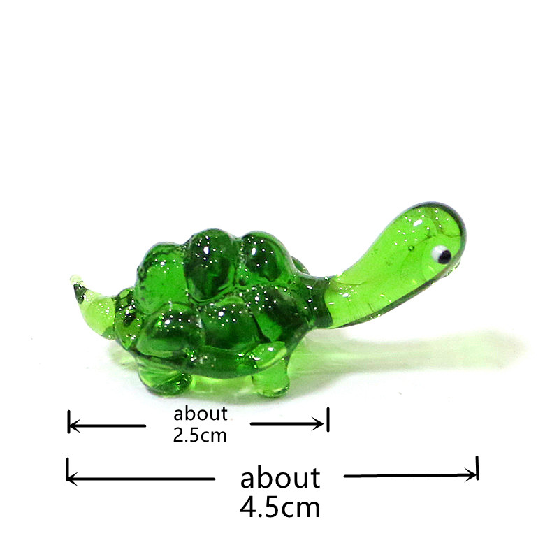 ミニウミガメの置物ガラス工芸品装飾品日本スタイルかわいい動物 - Aquarium Fish Japan のレビューと価格