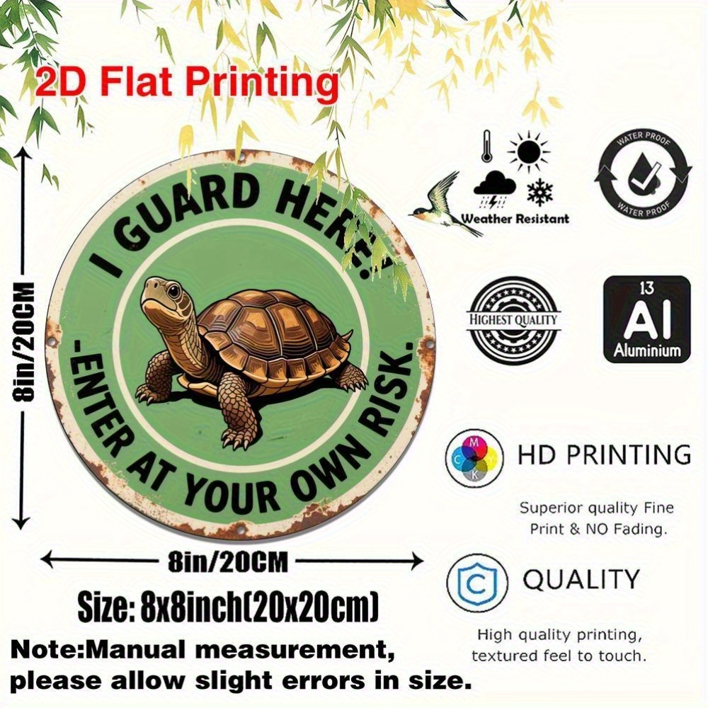 2D フラット、1 個のアルミニウム金属製丸型サイン - 「 - Aquarium Fish Live のレビューと価格