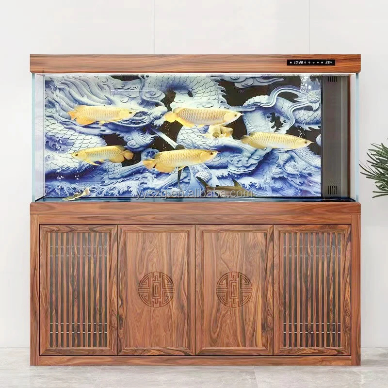 業務用高級ガラス製長方形壁掛け水槽、耐久性のあるリビングルー - Aquarium Fish Live のレビューと価格