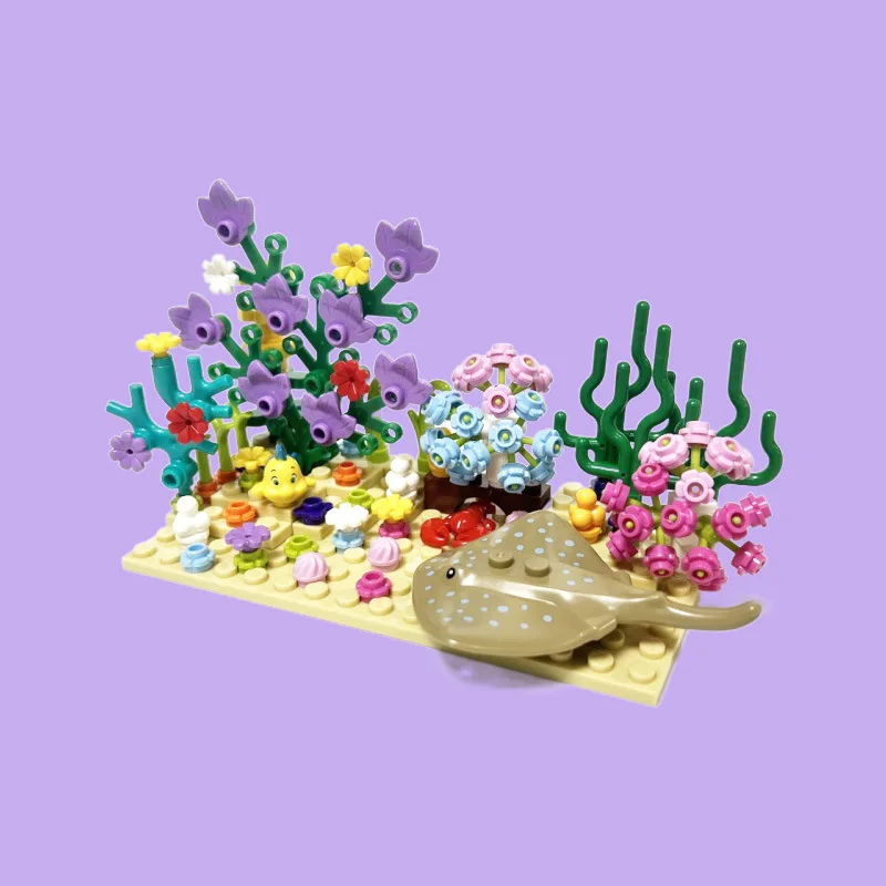 シティ MOC 水族館水中世界植物シーン観賞サメ悪魔魚ビルデ - Aquarium Fish Lego のレビューと価格